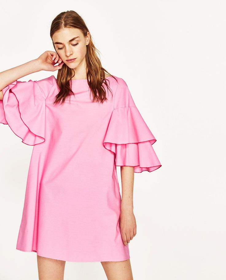 Zara Pink Flowers Dress
