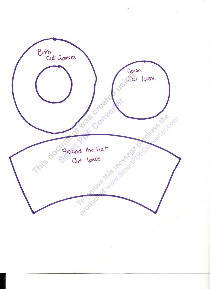 Tophat pattern Snowman hat pattern, Hat template, Hat tutorial Tophat pattern Snowman hat pattern, Hat template, Hat tutorial
