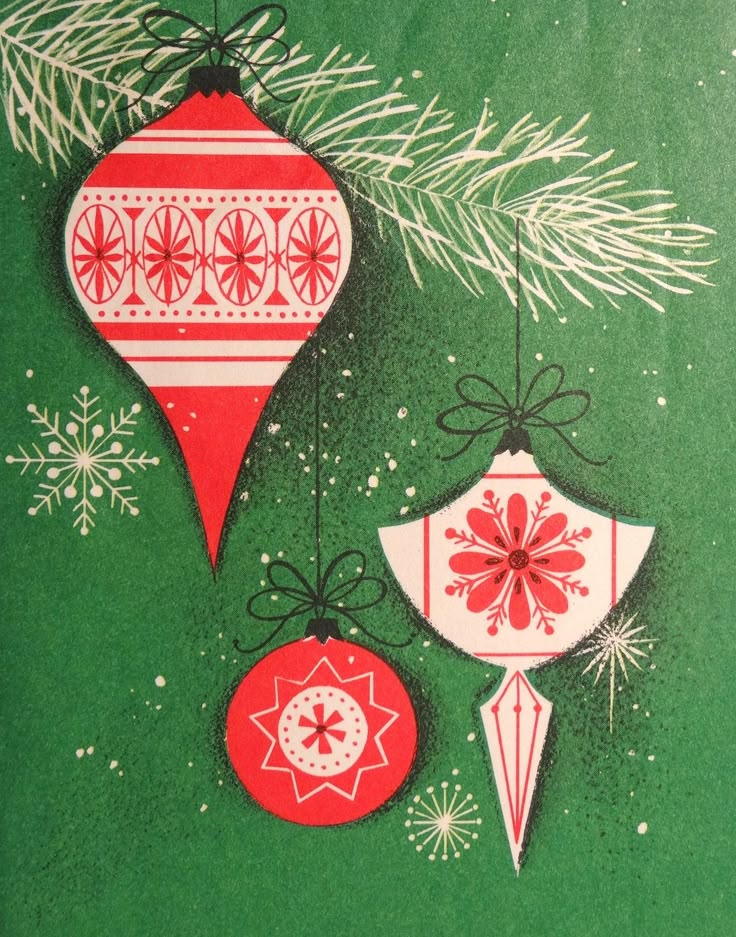 old christmas card ornaments