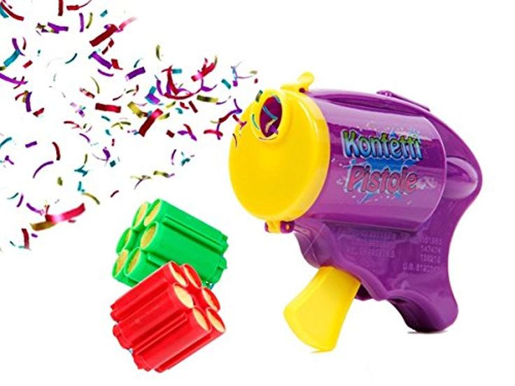 Konfettipistole Konfetti Shooter mit Munition Pistole Party Popper Hochzeit