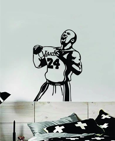 Kobe Bryant Figure Decal Office Bedroom Living Room Vinyl Wall Mural Decor Laker Kobe Bryant Figure Decal Office Bedroom Living Room Vinyl Wall Mural Decor Laker