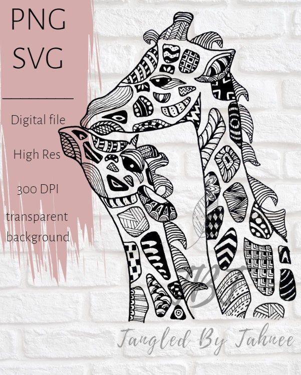 Download Giraffe Svg Giraffe Png Black And White Svg Png Cricut Etsy Monochrome Posters Digital Sticker Giraffe