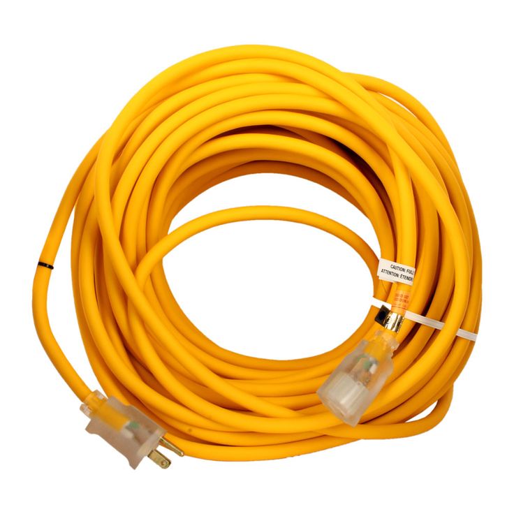 100' 12/3 Extension Cord - Single End | Extension cord, Cord, Construction