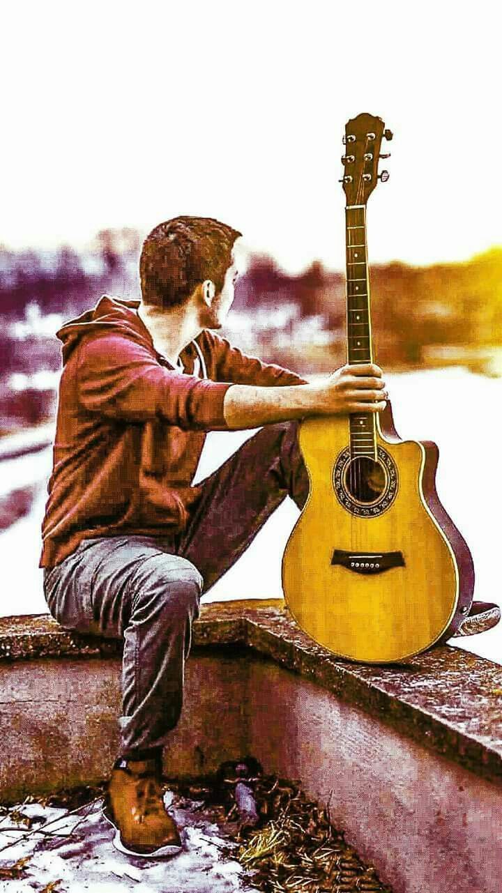 Lonely Boy Playing Guitar Hd Images New Hd Wallpapers Playing Guitar Boys Playing Image