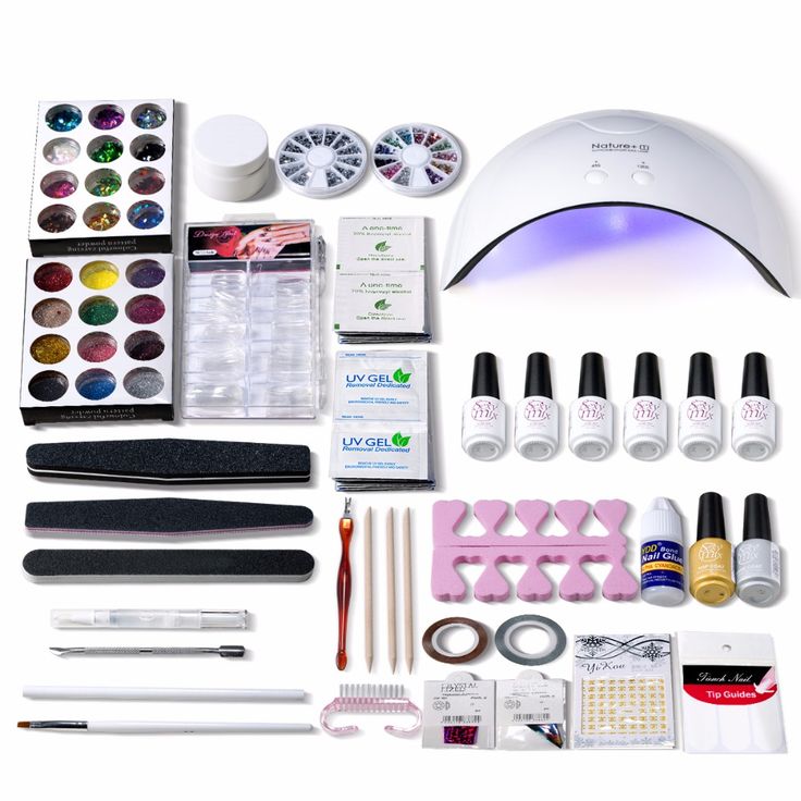 Best 25 Nail Kits Ideas On Pinterest Hair And Salon Y Mix Nail Art Set Uv Led Lamps Dryer 6 Color Gel Polish