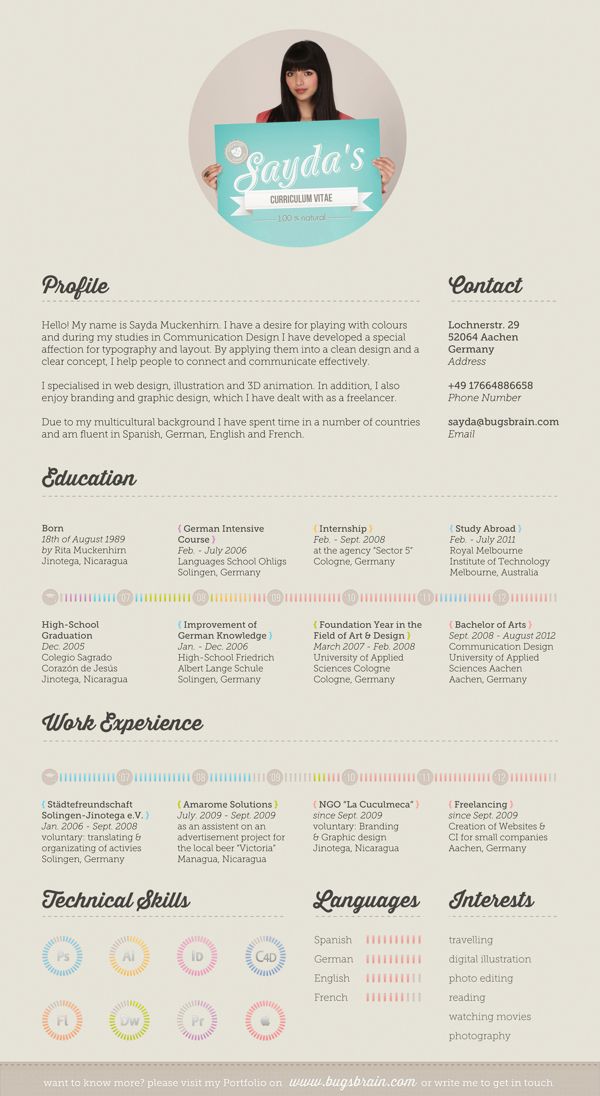 10 best Graphically Designed Resumes images on Pinterest Creative
