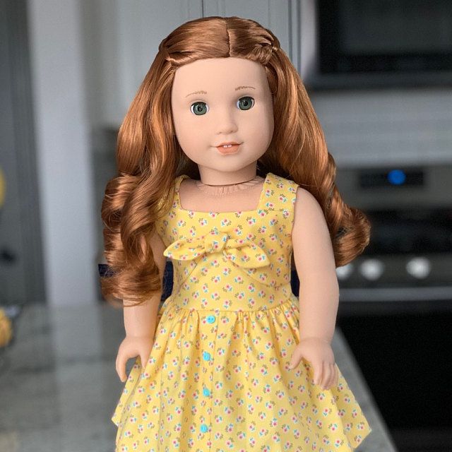 Doll Clothes HandMade Fits American Girl 18 Spring Skirt Blouse Over Skirt Peach 3pc
