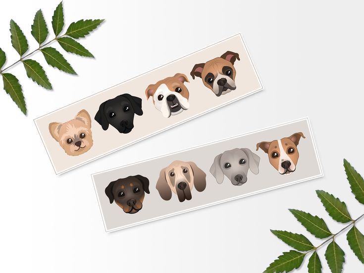 printable dog bookmarks printable bookmark digital print instant