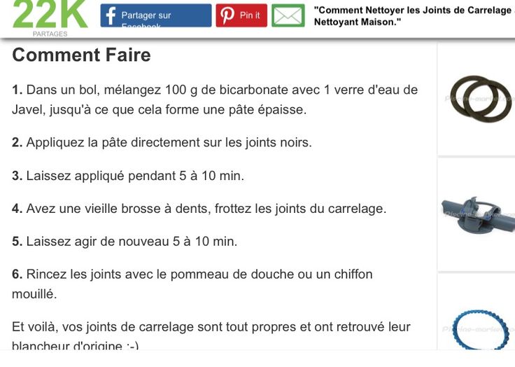 299 best Astuces maison /nettoyage images on Pinterest Tips and - astuce pour nettoyer les joints de salle de bain 299 best Astuces maison /nettoyage images on Pinterest Tips and - astuce pour nettoyer les joints de salle de bain