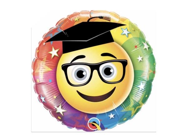 Smiley Grad Balloon Etsy Smiley Balloons Graduation Balloons