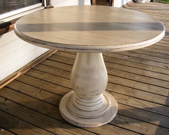 Guéridon Rond Avec Feuille Table Salle à Manger Ronde Bois Rallonge Guéridon Rond Avec Feuille Table, Pedestal Round Dining Tables