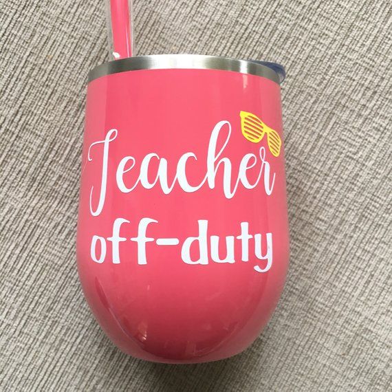 Teacher Gift/End of School Year Teacher Gift/Teacher Wine Glass/Thank You Teacher Gift/Teacher Gift Idea/Personalized Teacher Gift