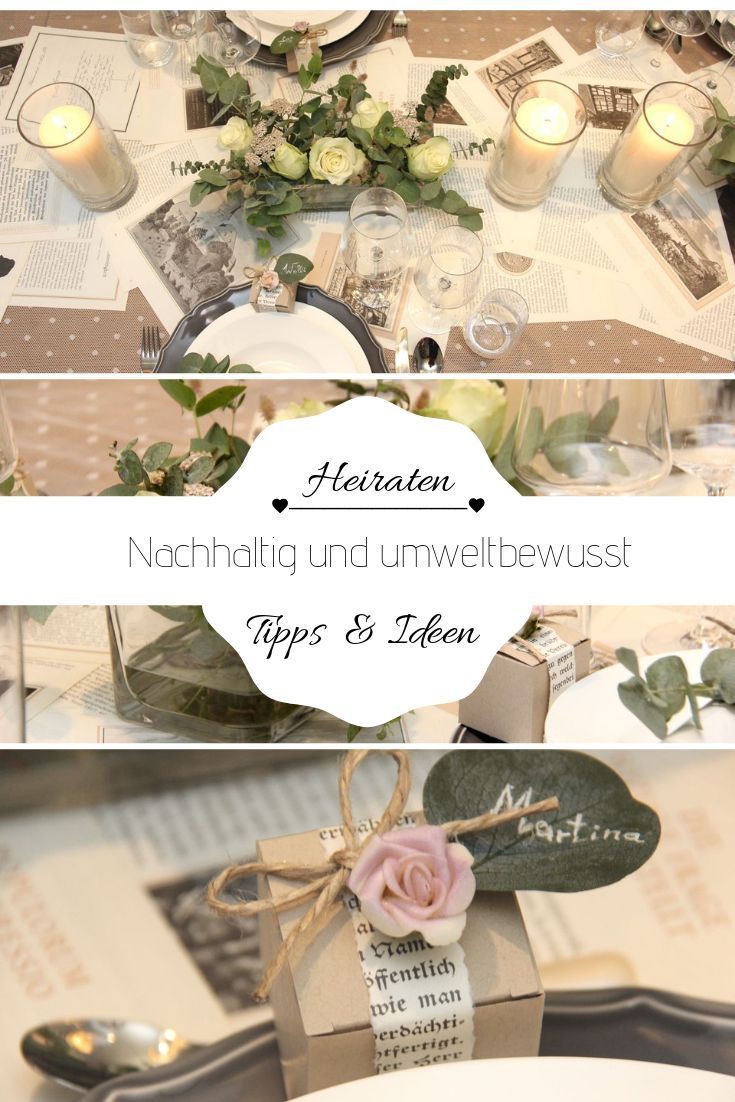 Meine Tipps für eine nachhaltige Tischdekoration zur Hochzeit – #eine #für #Ho… img