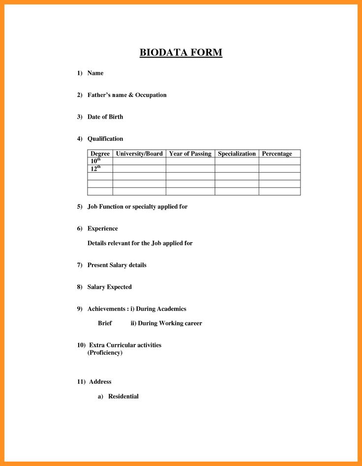 Die besten 25+ Biodata format download Ideen auf Pinterest - job duty template Die besten 25+ Biodata format download Ideen auf Pinterest - job duty template