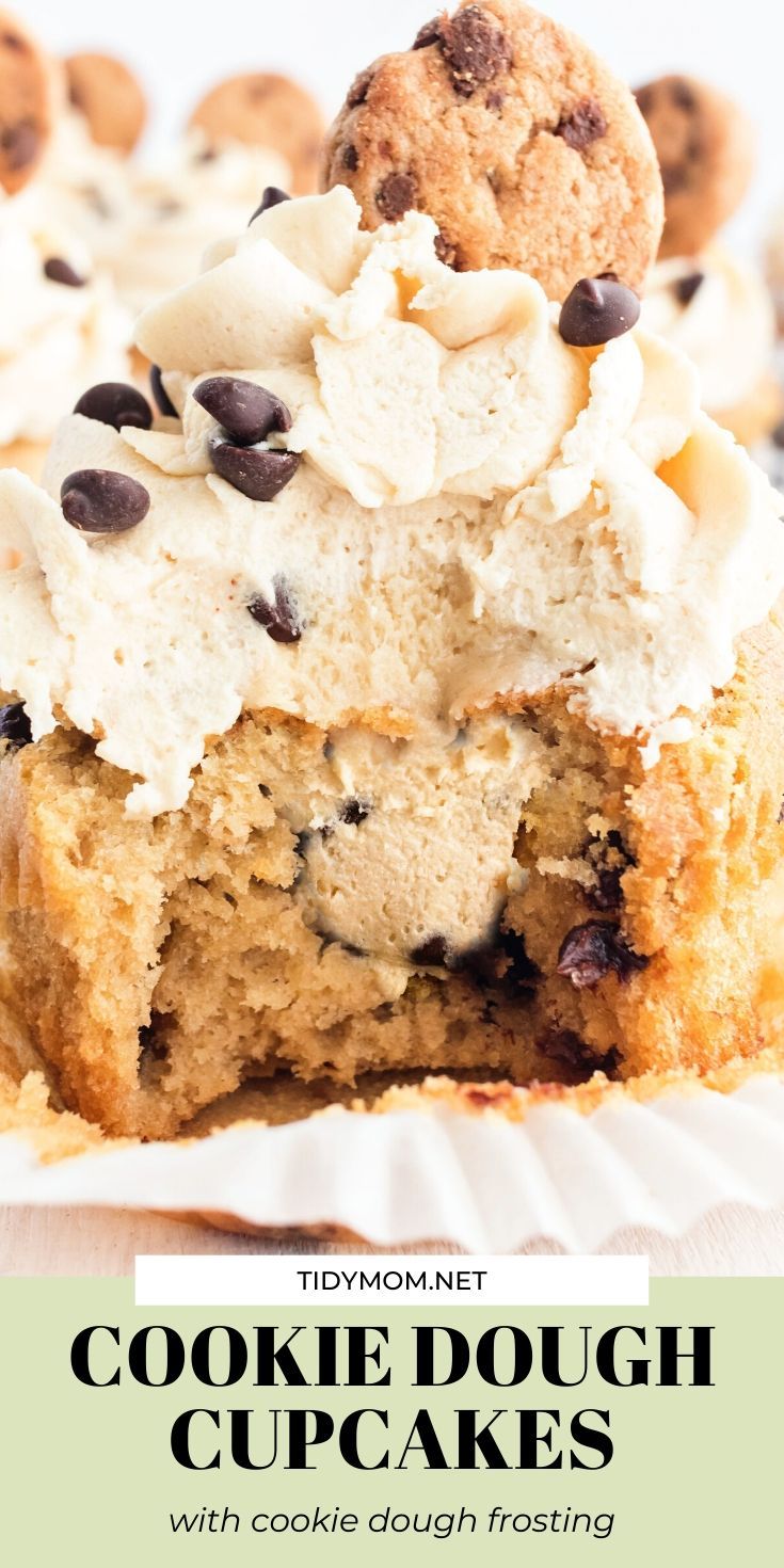 Chocolate Chip Cookie Dough Cupcakes Chocolate Chip Cookie Dough Cupcakes