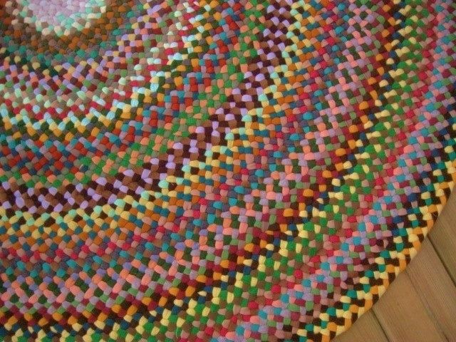 15 Best Braided Wool Rugs Images On Pinterest Rug Hand Braided Rug In Earthtones From Upcycled Cotton Via Etsy