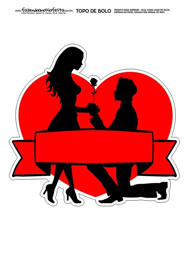 the silhouettes of two people sitting at a table in front of a red heart