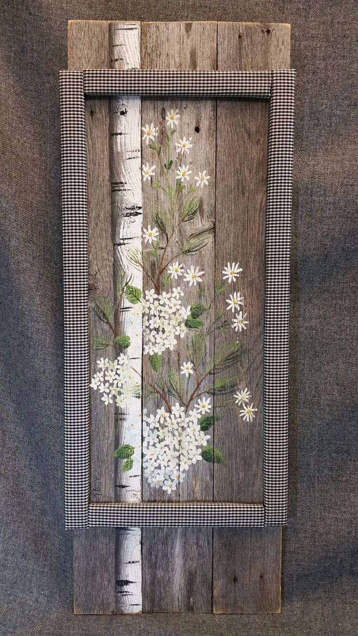 Pallet Wall Art SALE White Birch Tree Black And Plaid Farmhouse Decor Daisies Evergreens Hand Painted Flannel Reclaimed Wood Pallet Wall Art SALE White Birch Tree Black And Plaid Farmhouse Decor Daisies Evergreens Hand Painted Flannel Reclaimed Wood