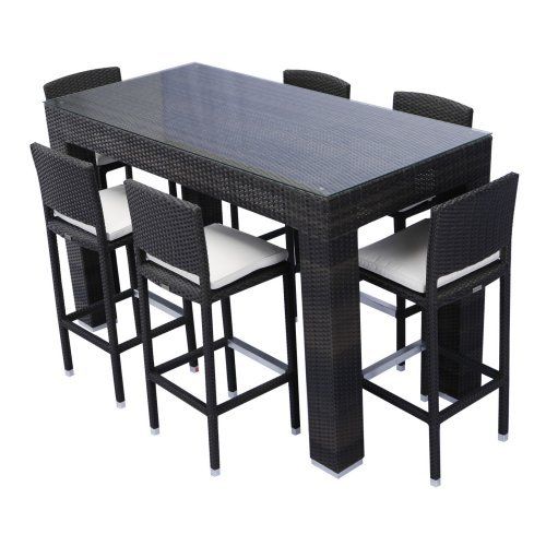 Source Outdoor Bar Height Patio Dining Set Seats 6 Master Source Outdoor Bar Height Patio Dining Set Seats 6 Master Furniture Sets