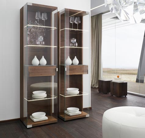 stylish wood and glass nox display cabinetsteam 7 | no place