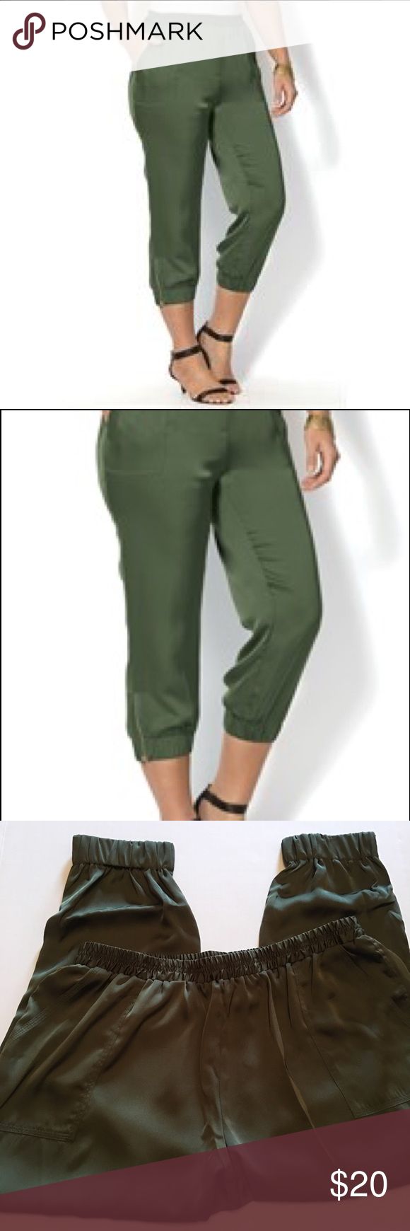 Plus Size Satin Mid-Calf Joggers | Satin joggers, Plus size, Joggers