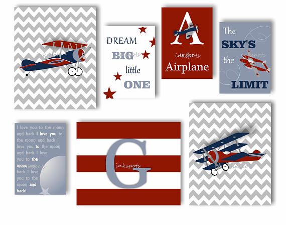 Vintage Airplane Nursery Art World War I Ii Vintage Airplane Nursery Art World War I Ii Inspiration Pinterest And