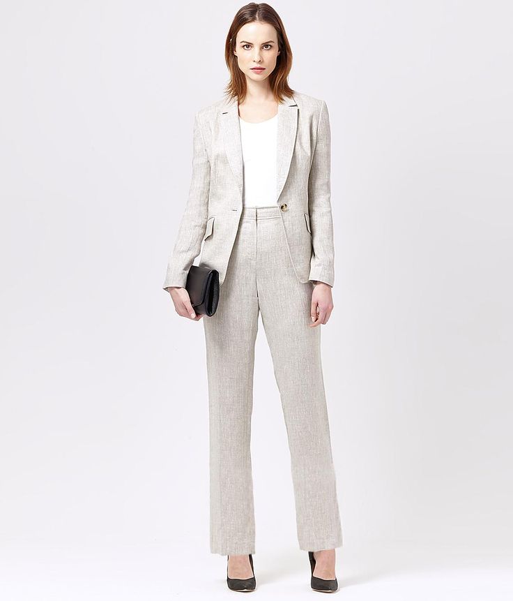 Pure Linen Trouser Suit | Women's Suits | Austin Reed | Suits for women ...