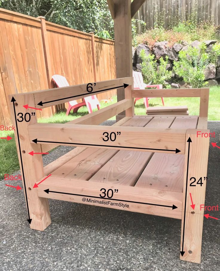 How To Build An Outdoor Sofa Minimalist Farm Style Diy Furniture Patio Diy Outdoor Furniture Sofa, Simple Outdoor Furniture Plans