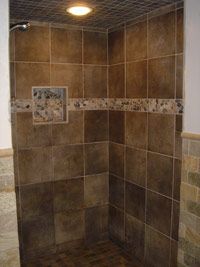 Italian Tile Walk In Shower Home Bathroom Italian Tile Walk In Shower Home Bathroom