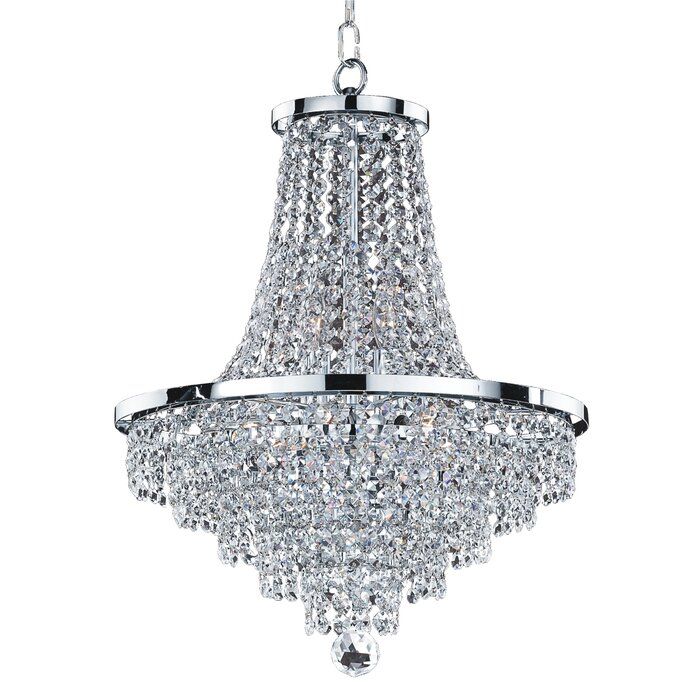 Willa Arlo Interiors Thorpe 8 Light Unique Statement Empire Chandelier Reviews Wayfair Crystal Crystal Chandelier, 8 Light Crystal Chandelier Willa Arlo