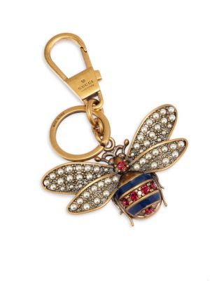 Gucci Queen Margaret Embellished Bee Keychain Gucci Queen Margaret Embellished Bee Keychain In 2019 Bag Jewelry Ble