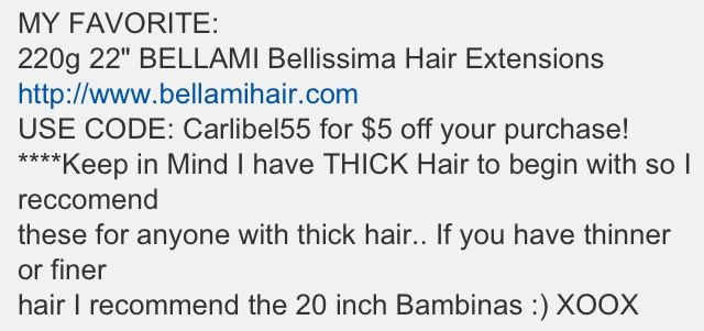 Hair extension tips and a coupon code from Carli Bybel Thick hair Hair extension tips and a coupon code from Carli Bybel Thick hair