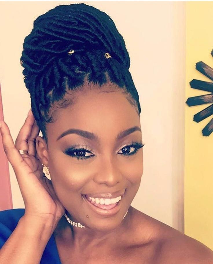 American and African Hair Braiding Fashion hair boxbraidsupdo African braids hairstyles