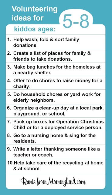 Places to do community service