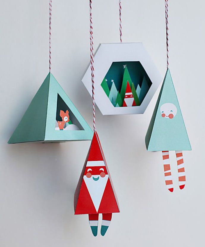 25+ unique DIY Christmas paper decorations ideas on 