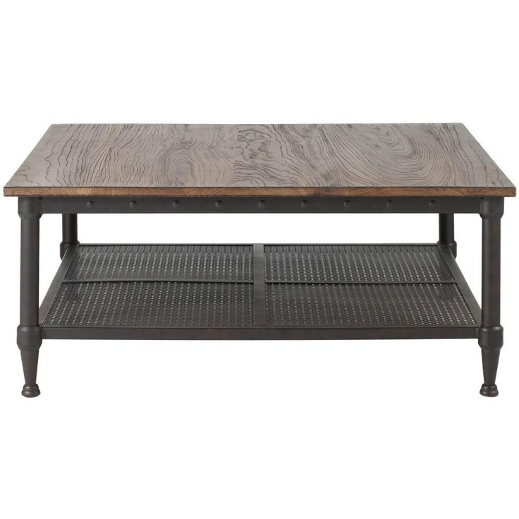 Home Decorators Collection Gentry Distressed Oak Coffee Table 9492300810 The Depot Square Wood Coffee Table, Home Decorators Coffee Tables