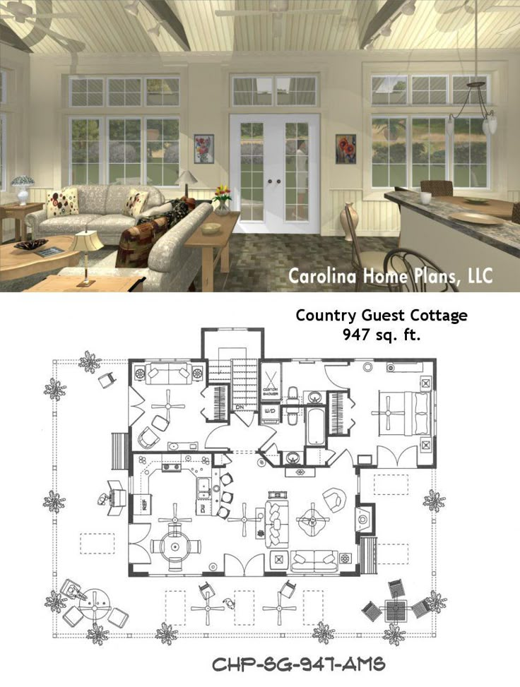 Pin by Carolina Home Plans, LLC on Open Floor Plans