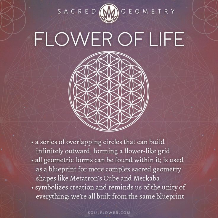 Blume der Leben-Bedeutung - heilige Geometrie - Soul Flower (Soulflower Clothin...