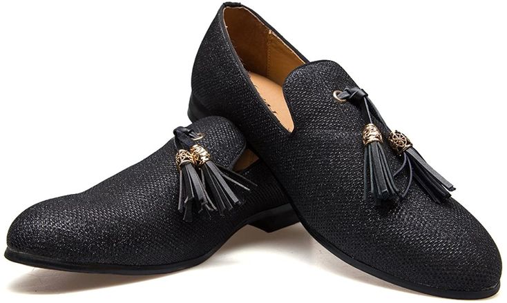 JITAI Mocassins pour Hommes Chaussures Mocassins Glands Mocassins en Faux Cuir Hommes Et Femmes Chaussures Décontractées