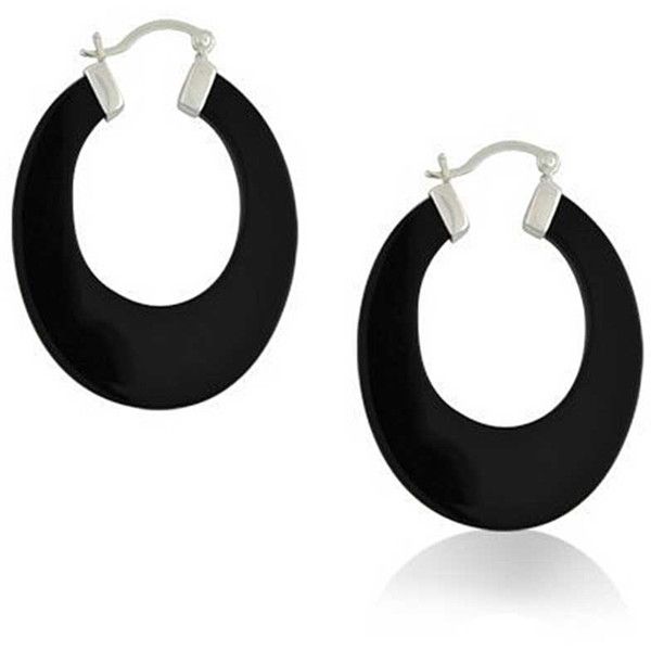 Onyx and Silver for Women/'s Hanging Earrings