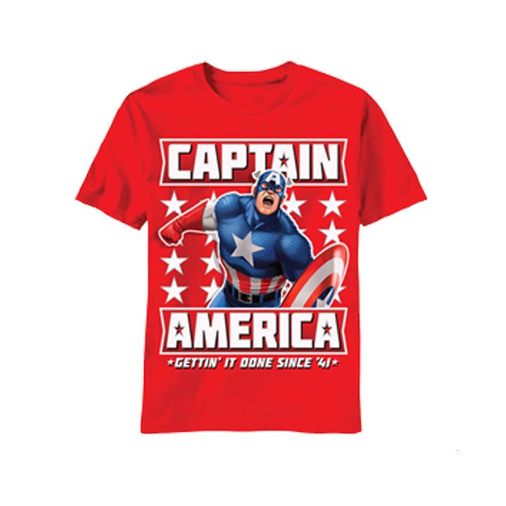 Combo Niño Capitán America Camiseta Pantaloneta Superheroes Combo Niño Capitán America Camiseta Pantaloneta Superheroes
