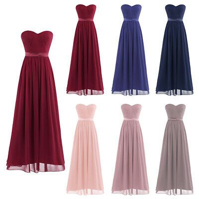 ELEGANT DAMEN KLEIDER festlich Hochzeit Cocktailkleid Chiffon