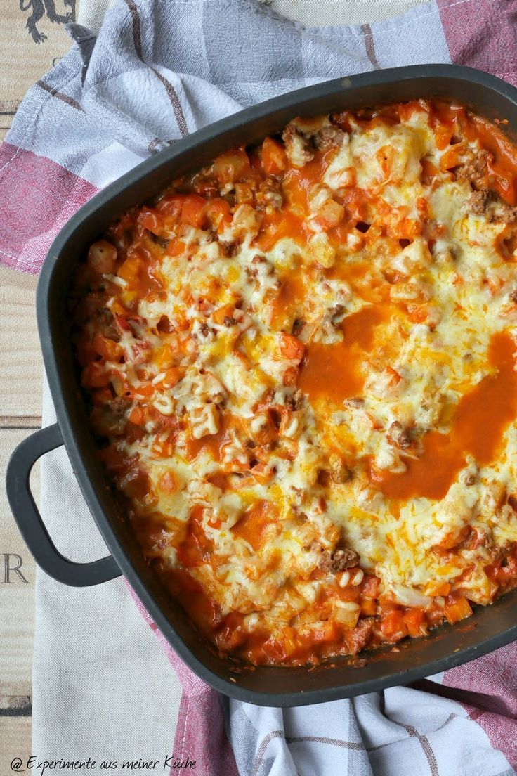 KohlrabiMöhrenGratin mit Hackfleisch Experimente aus