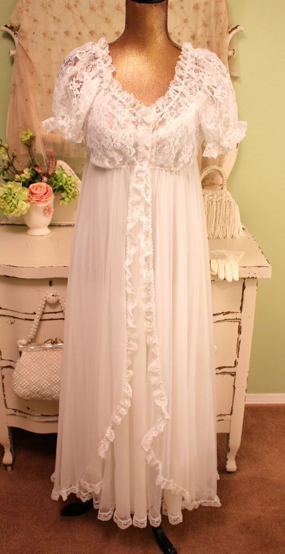 White Long Sleeve Lace Wedding Dress Image result for bridal long
sleeve peignoir sets