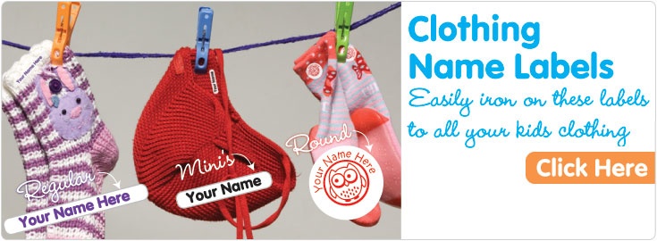 Iron-on (and all sorts of other) labels for clothes. | Personalized gifts for kids, Kids gifts ...