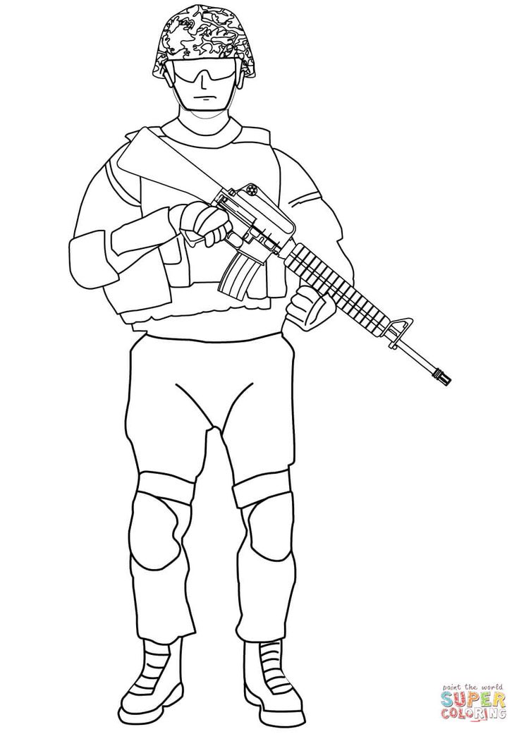 Armed Forces Day Coloring Pages WW1 US Marine Sailor 20639