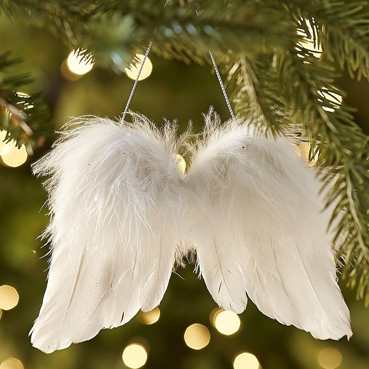 5x Angel White Feather Wing Xmas Tree Decoration Hanging Wedding Ornament G Y3U1 5x Angel White Feather Wing Xmas Tree Decoration Hanging Wedding Ornament G Y3U1