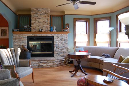 Living Room Tour | A blog about renovating, remodeling and restoring a 1929 Chic...