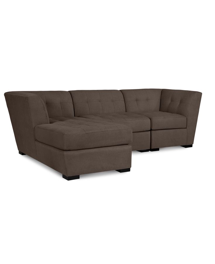 Roxanne Ii Performance Fabric 3-Pc. Modular Sofa with Chaise, Created for Macy&#...