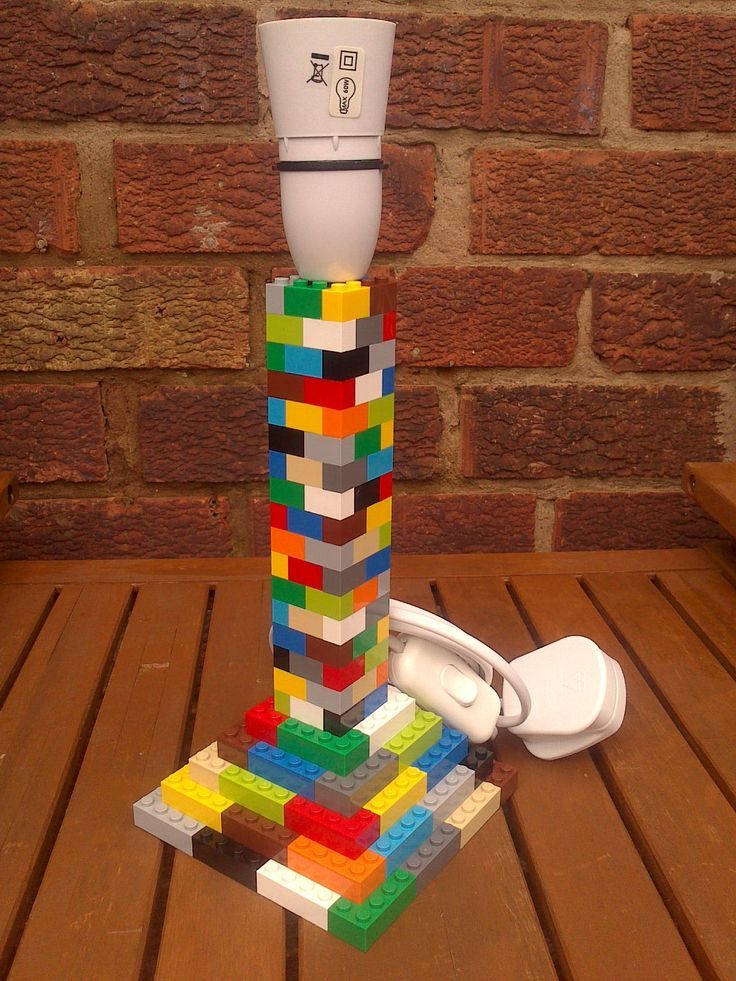 Lego Brick Bedside Table Lamp Stand Legobrick Ziegel Lamps Lego Lamp Bedside Table Lamps, Lego Bedside Table Lamp